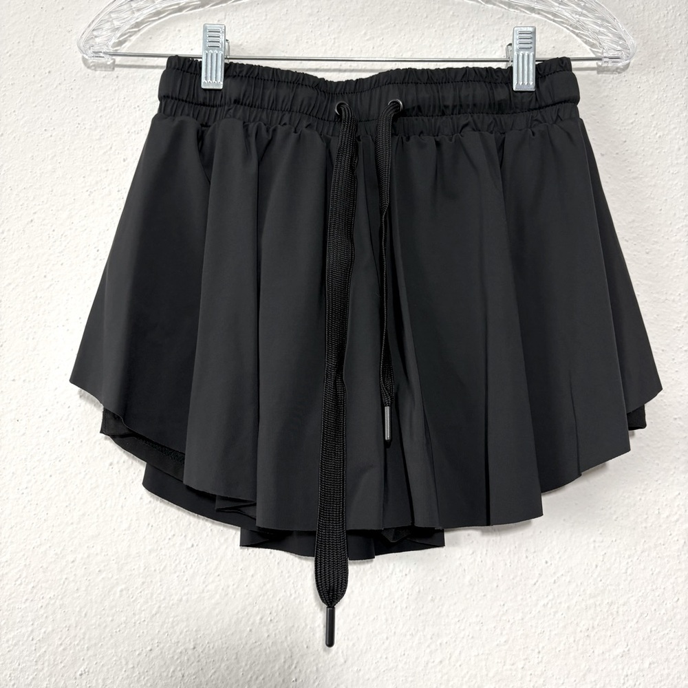 Kimberly C On Point Skort Small Black Nylon Blend Gorpcore Hiking Preppy Y2K